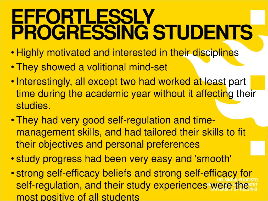 effortlessly progressing students