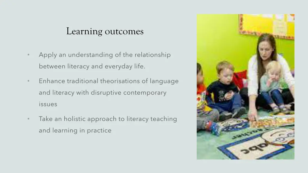 learning outcomes