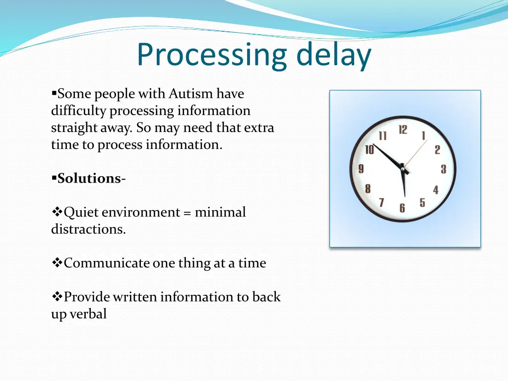 processing delay