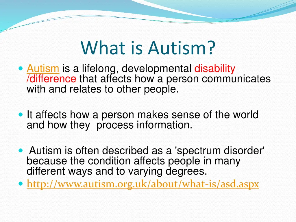 what is autism autism is a lifelong developmental