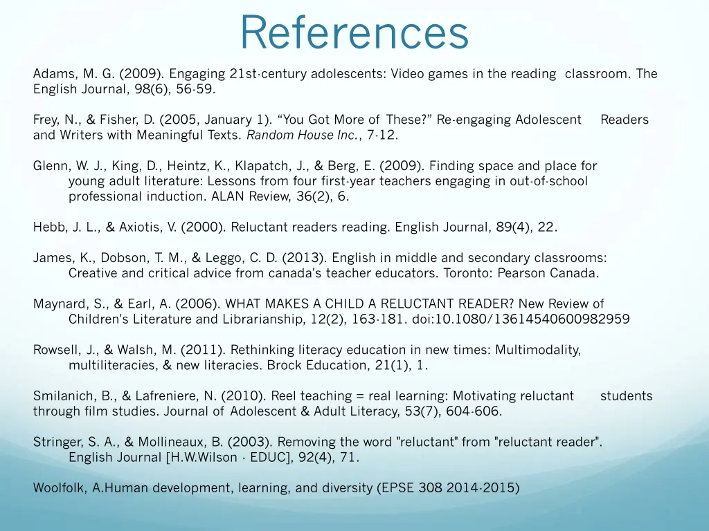 references