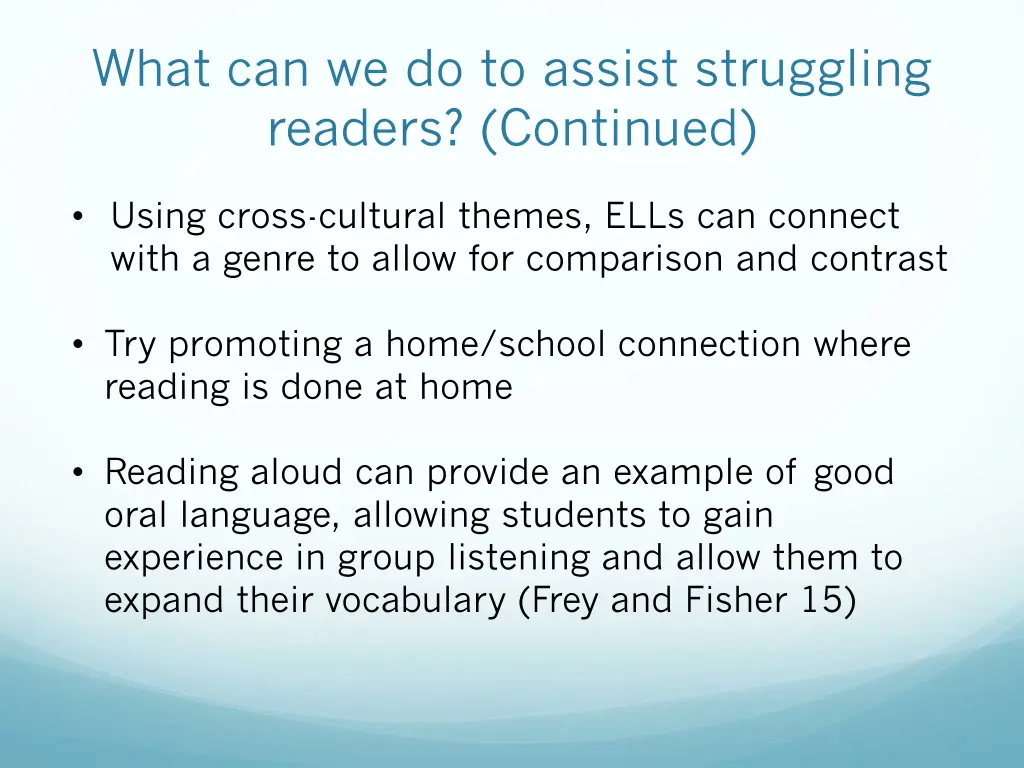 what can we do to assist struggling readers 1