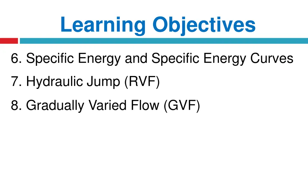 learning objectives 1