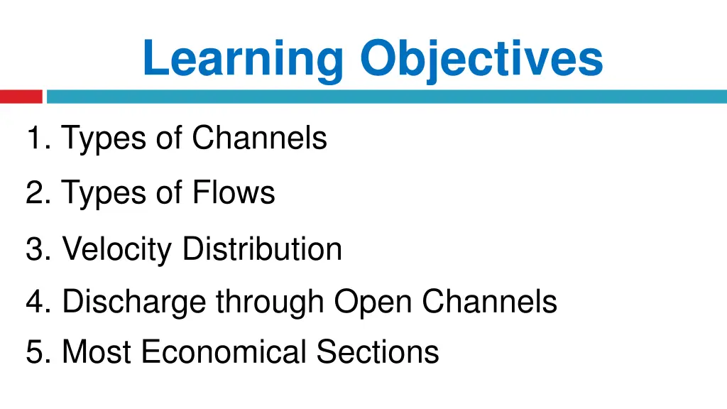 learning objectives