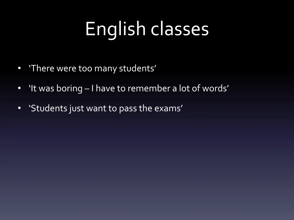 english classes