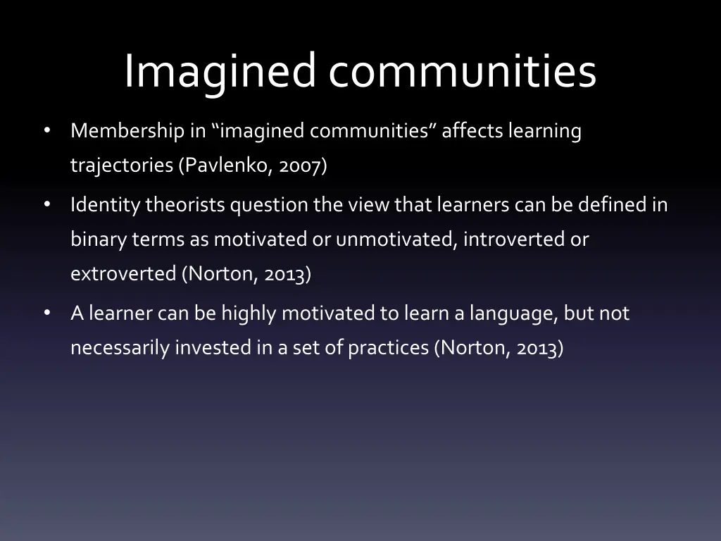 imagined communities