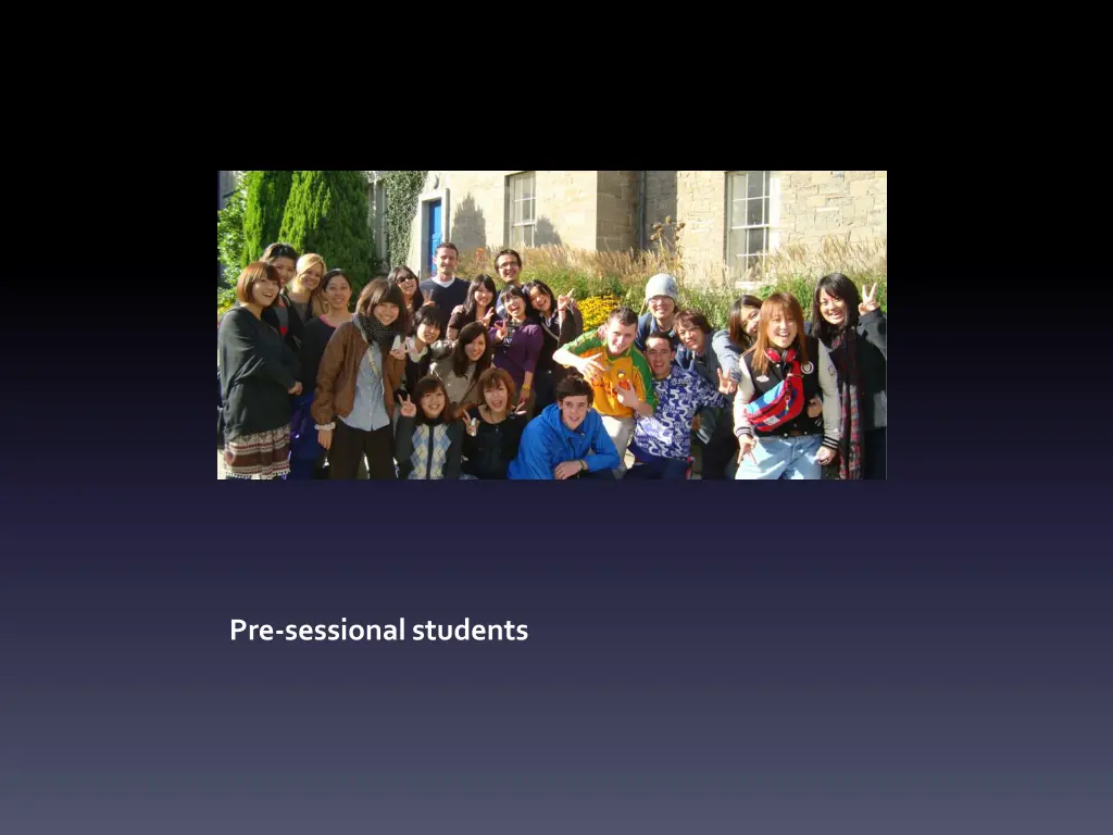 pre sessional students