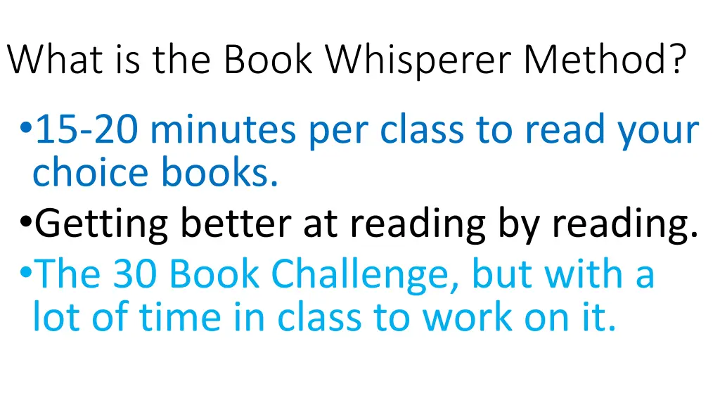 what is the book whisperer method 15 20 minutes