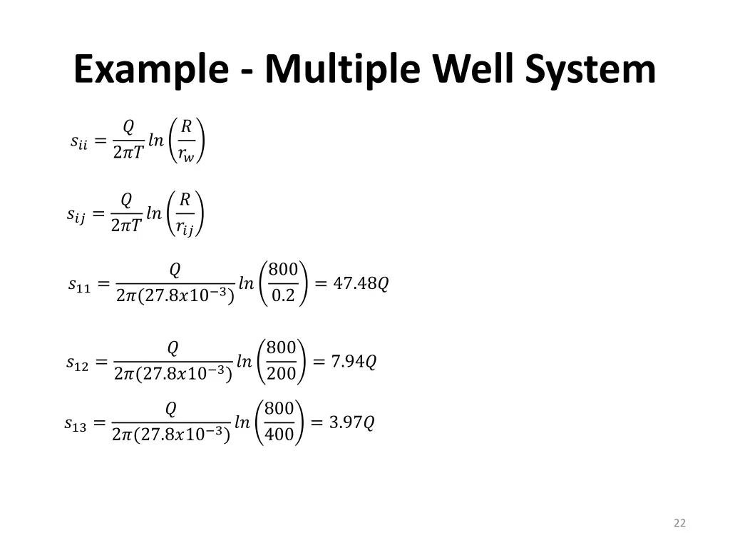 example multiple well system 1