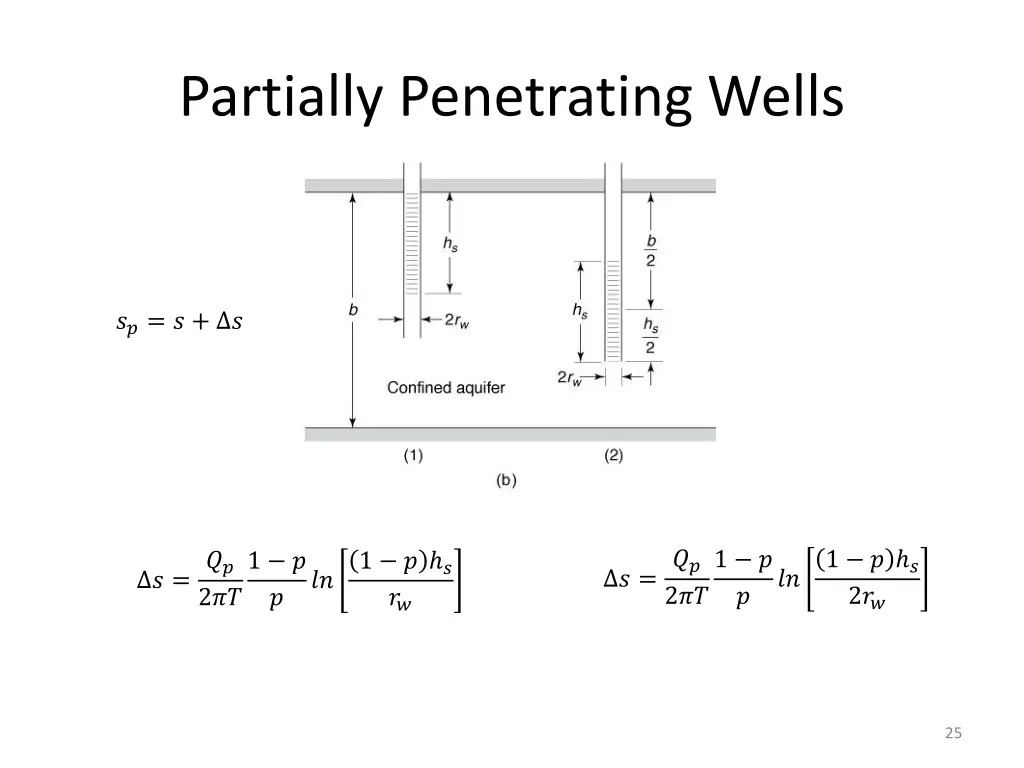 partially penetrating wells 1