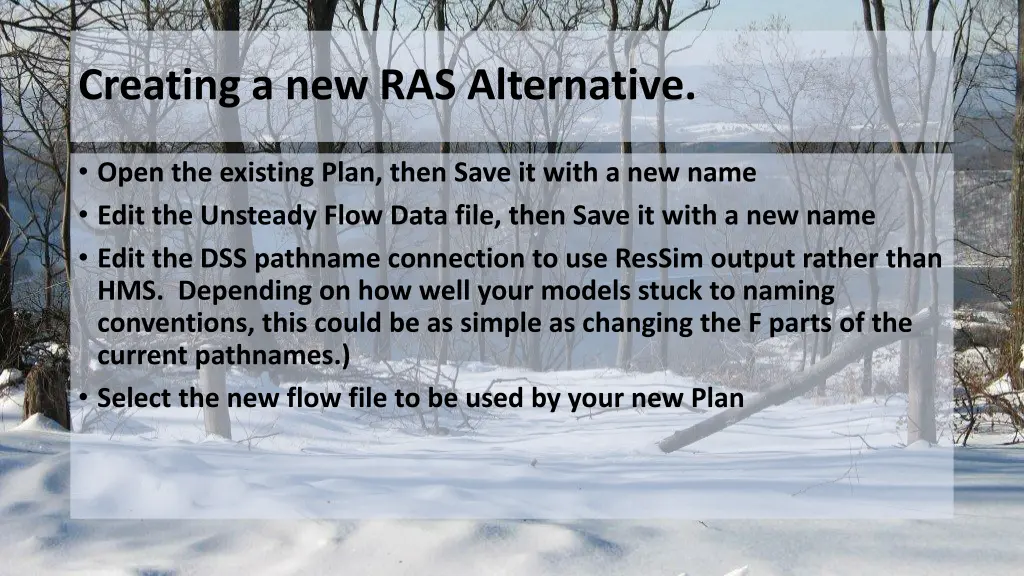 creating a new ras alternative