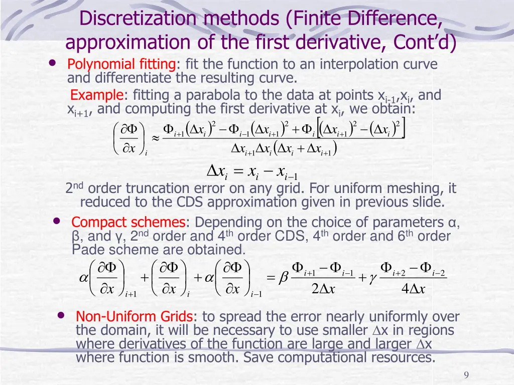 discretization methods finite difference 2