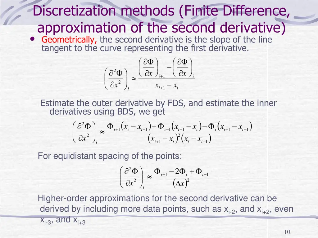 discretization methods finite difference 3