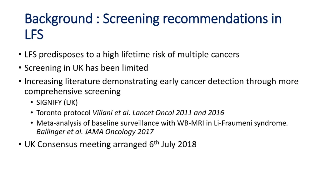 background screening recommendations