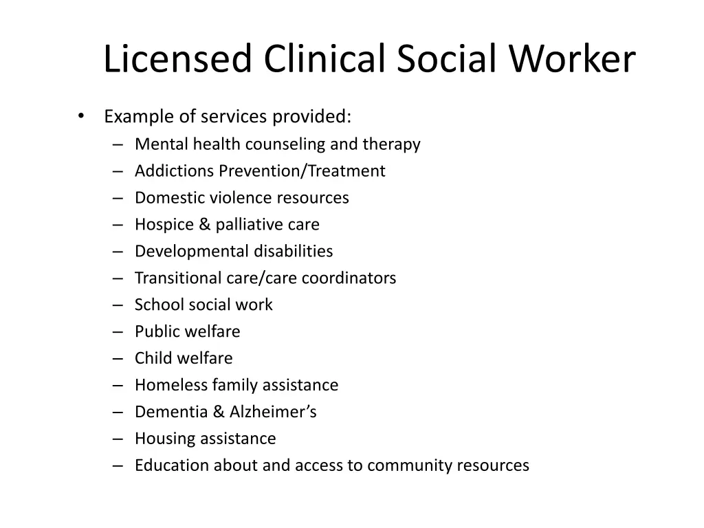 licensed clinical social worker 1