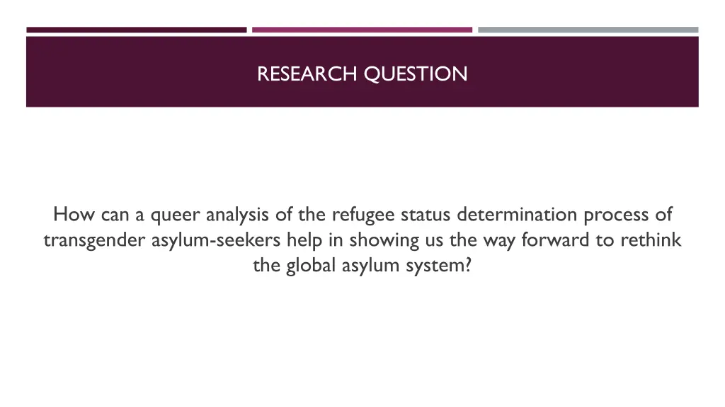 research question