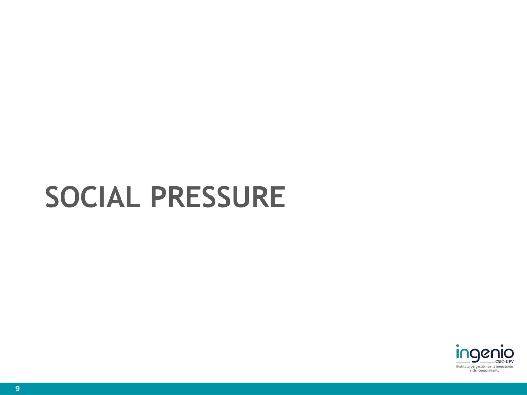 social pressure