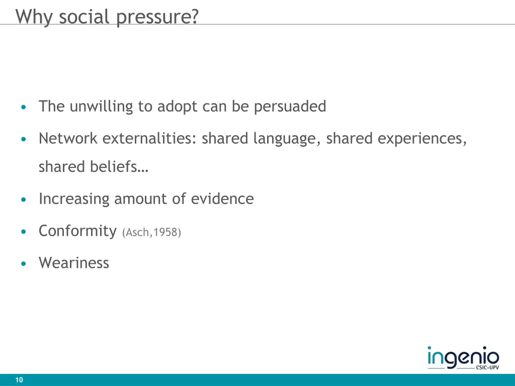 why social pressure