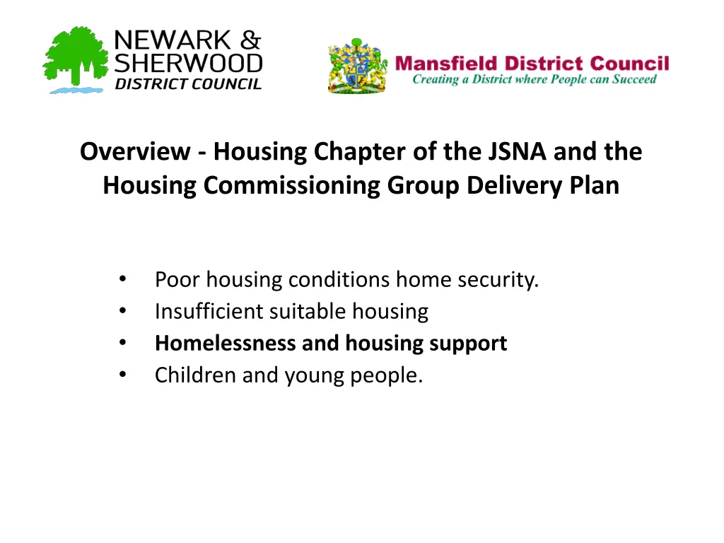 overview housing chapter of the jsna