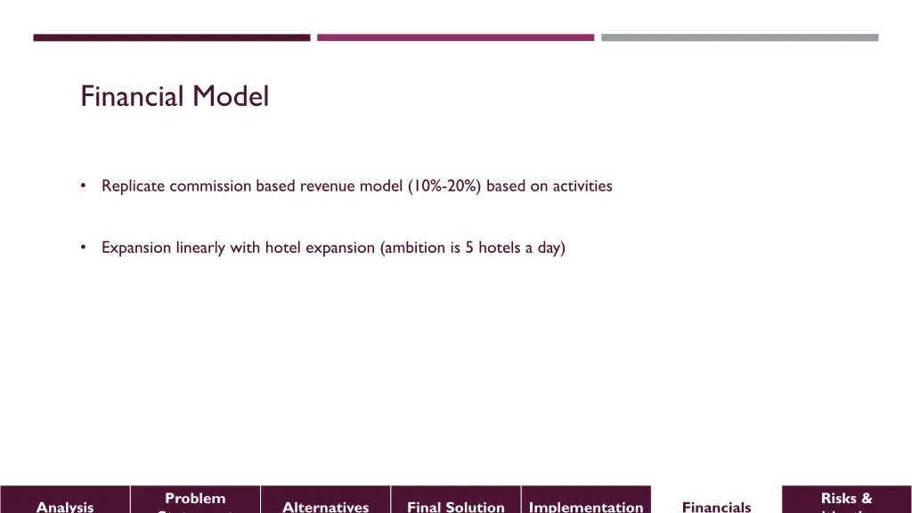 financial model