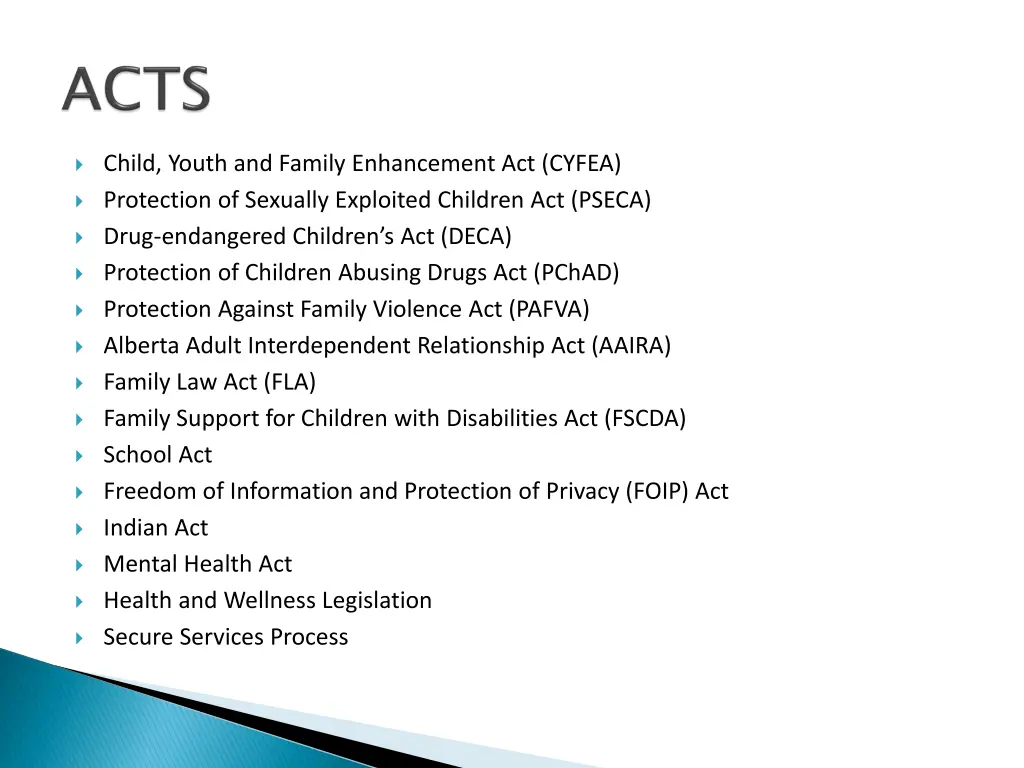 child youth and family enhancement act cyfea