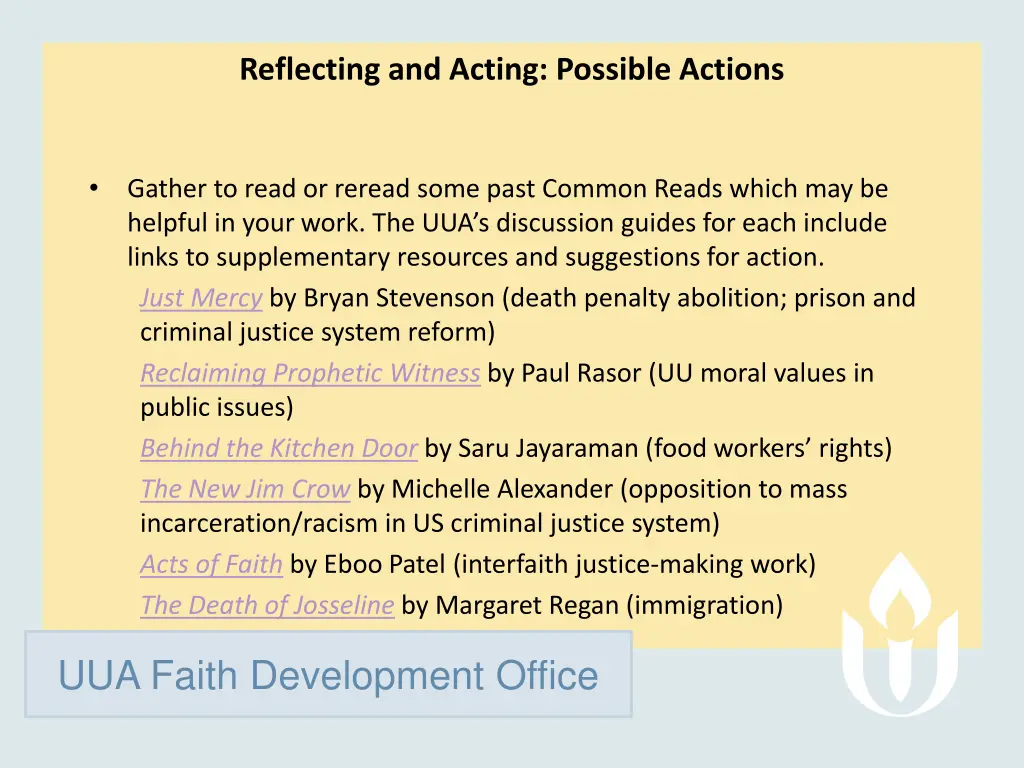 reflecting and acting possible actions 11