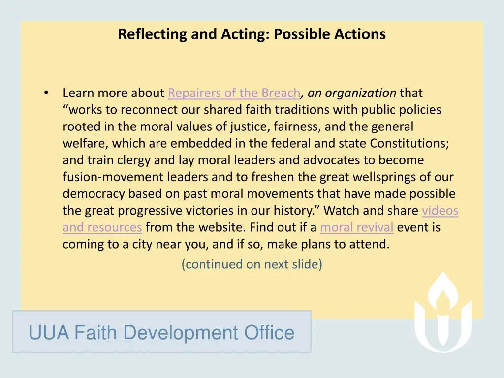 reflecting and acting possible actions 2