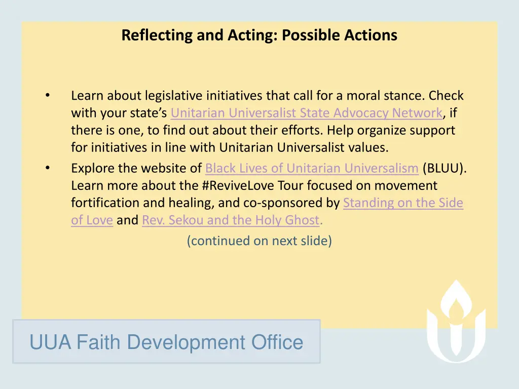 reflecting and acting possible actions 7