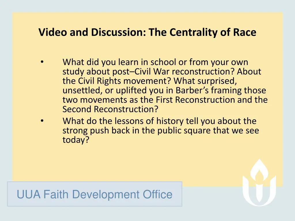 video and discussion the centrality of race