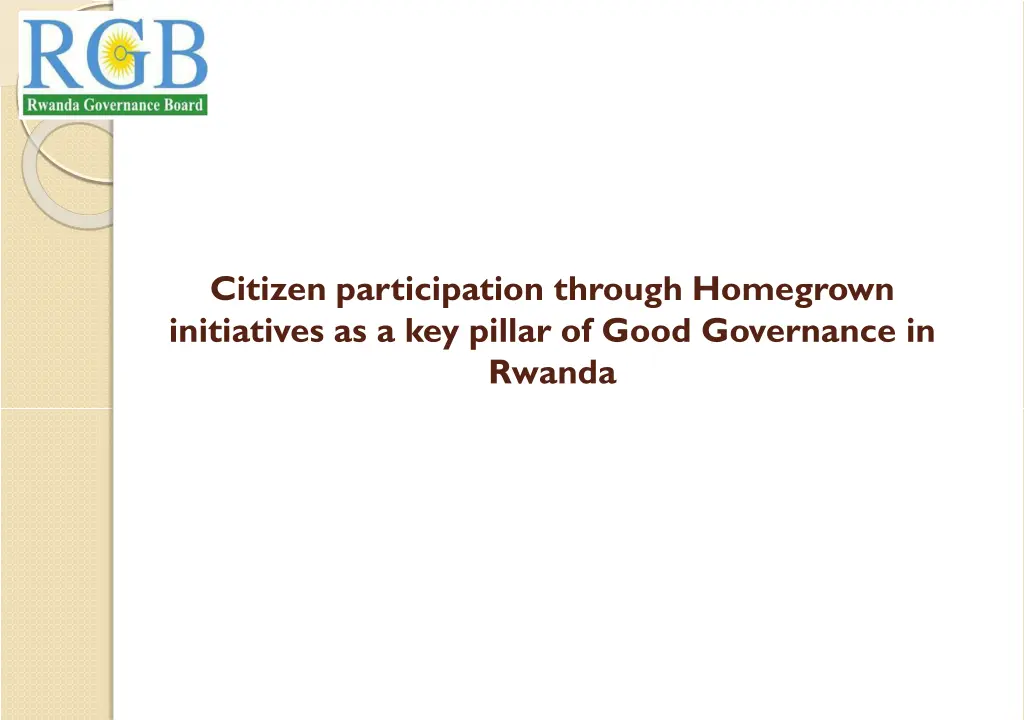 citizen participation through homegrown