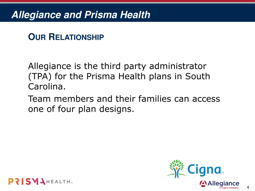 allegiance and prisma health 1