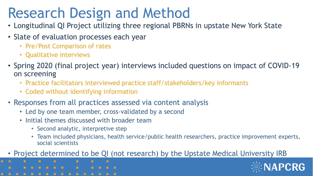 research design and method longitudinal