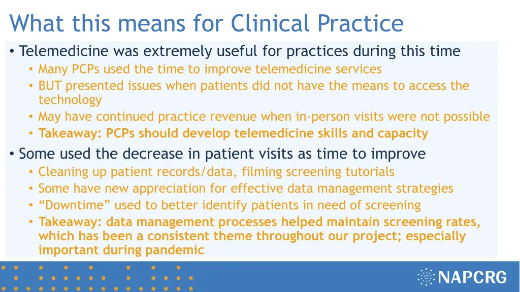 what this means for clinical practice