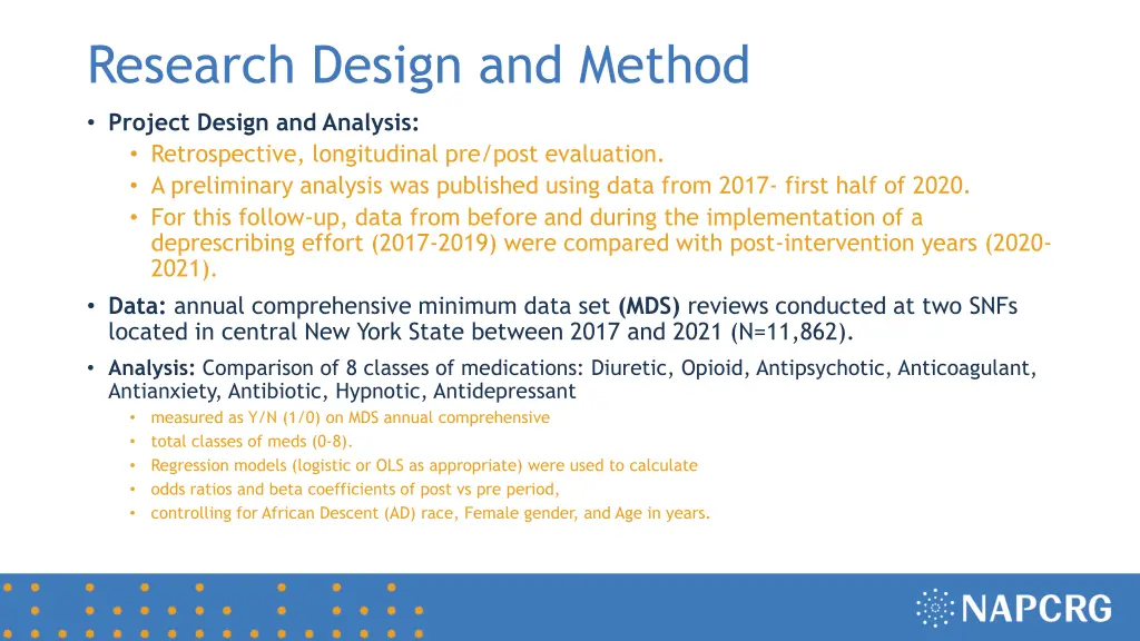 research design and method