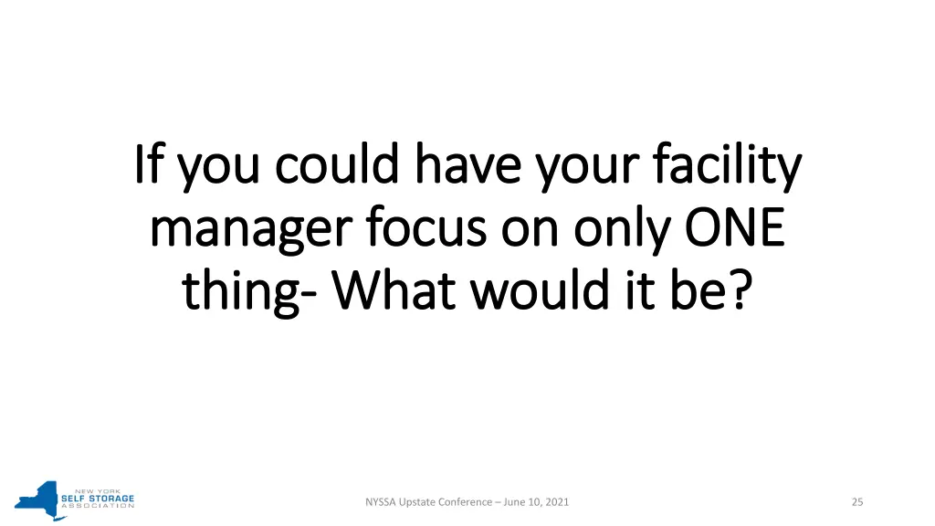 if you could have your facility if you could have