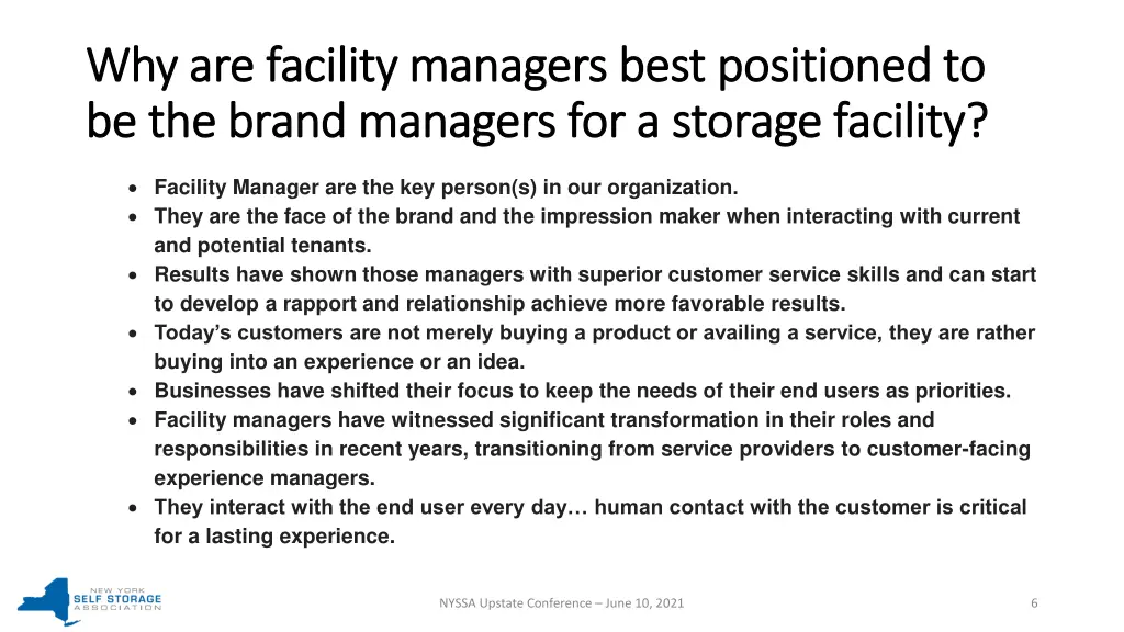 why are facility managers best positioned