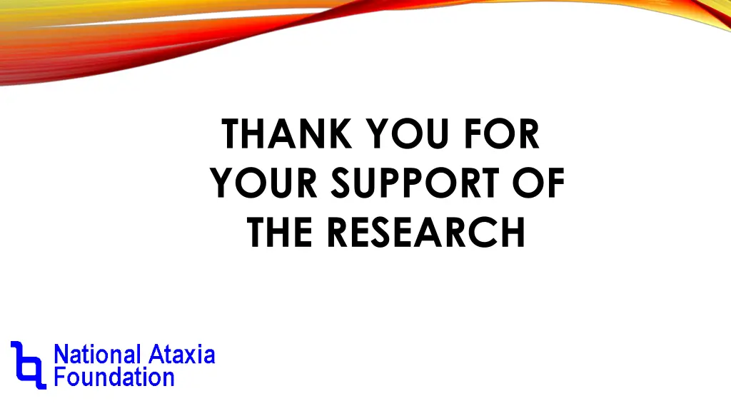 thank you for your support of the research