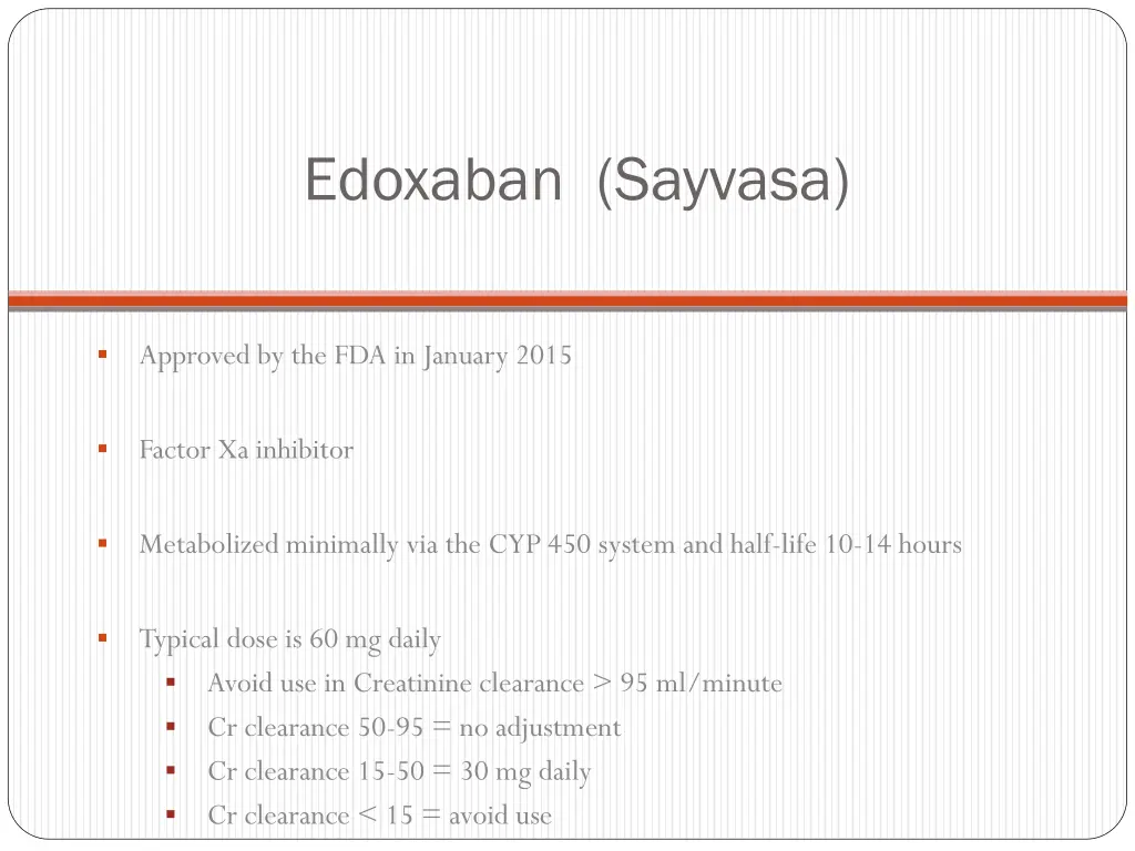 edoxaban sayvasa