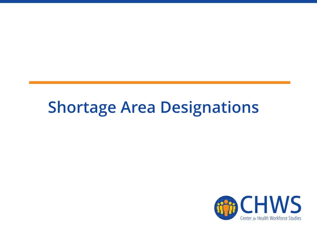 shortage area designations