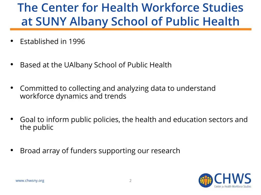 the center for health workforce studies at suny