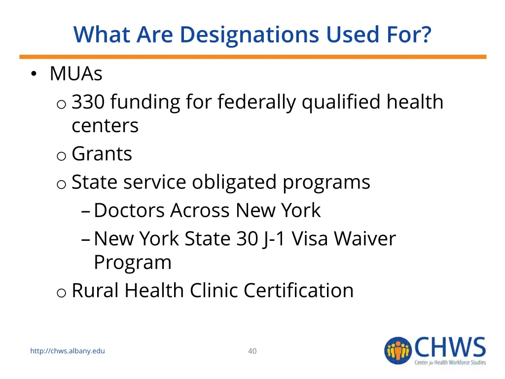 what are designations used for