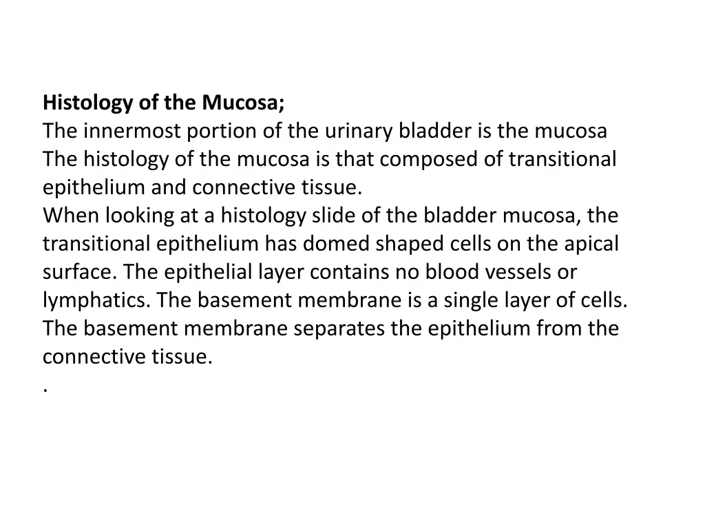 histology of the mucosa the innermost portion