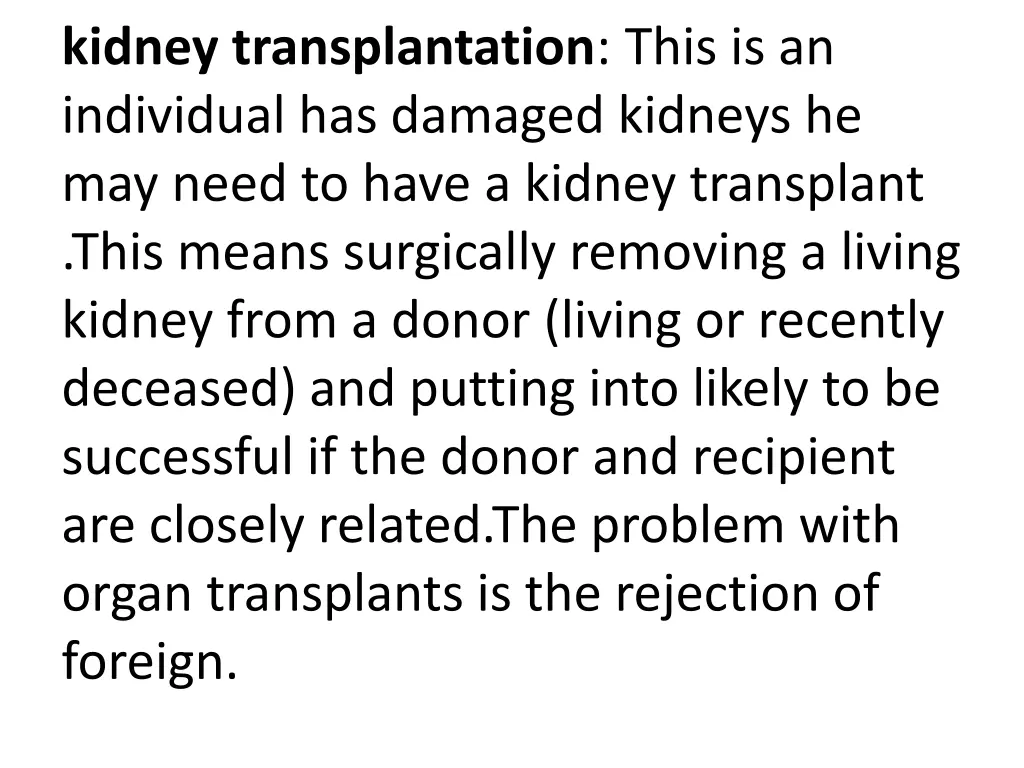 kidney transplantation this is an individual