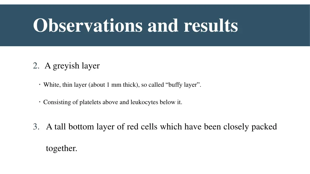 observations and results 1