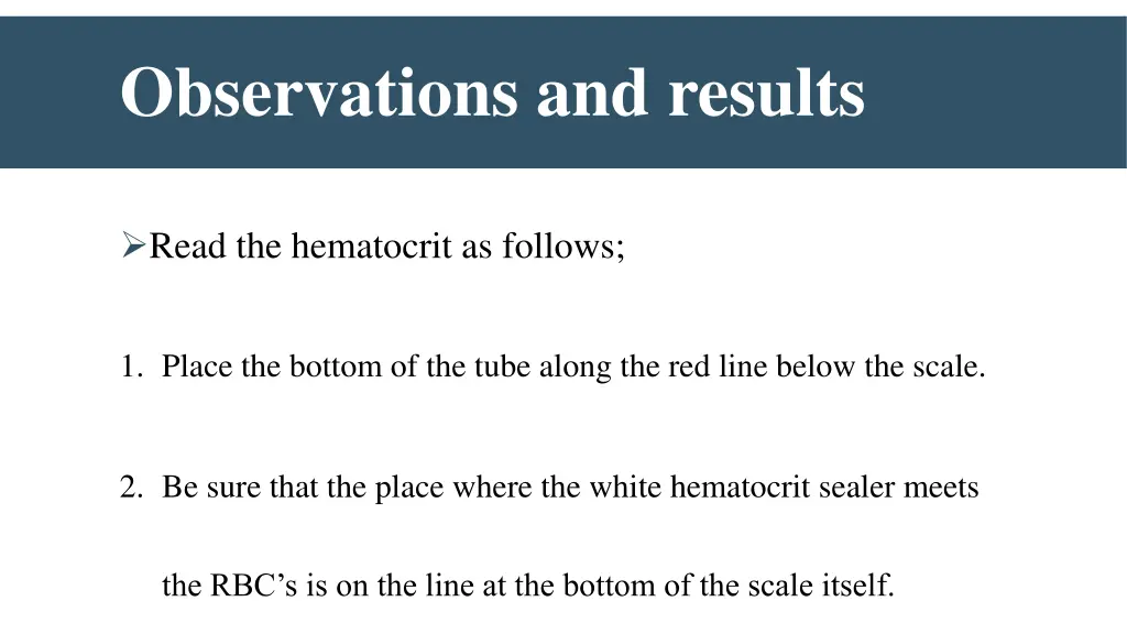 observations and results 2