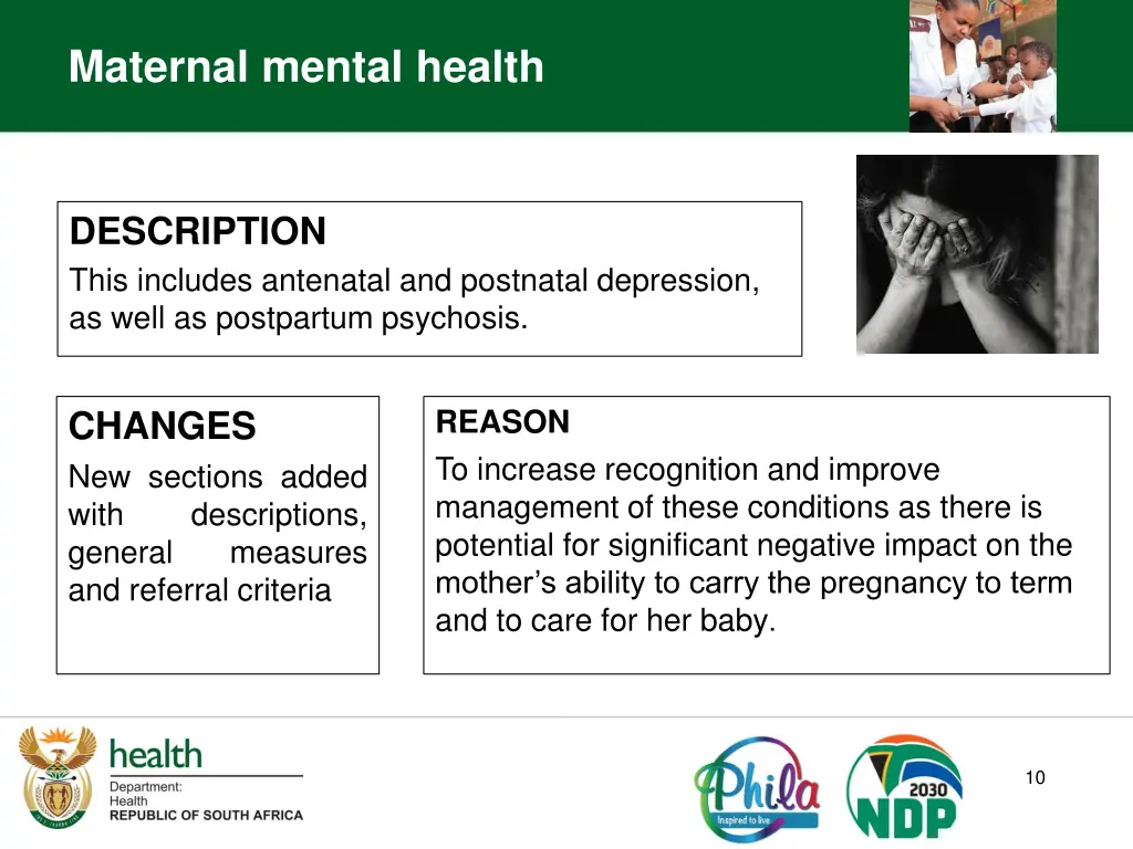 maternal mental health