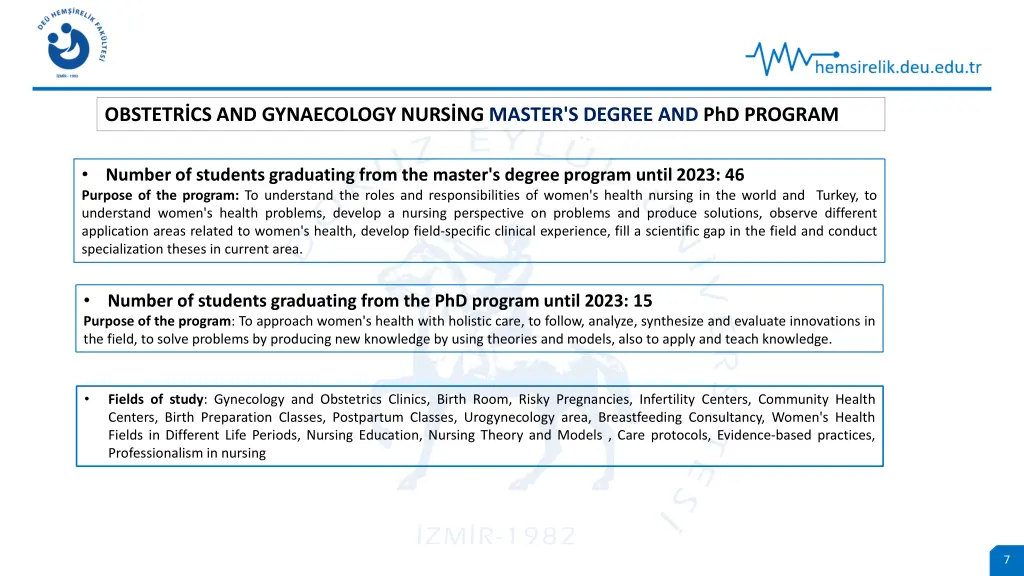 obstetr cs and gynaecology nurs ng master