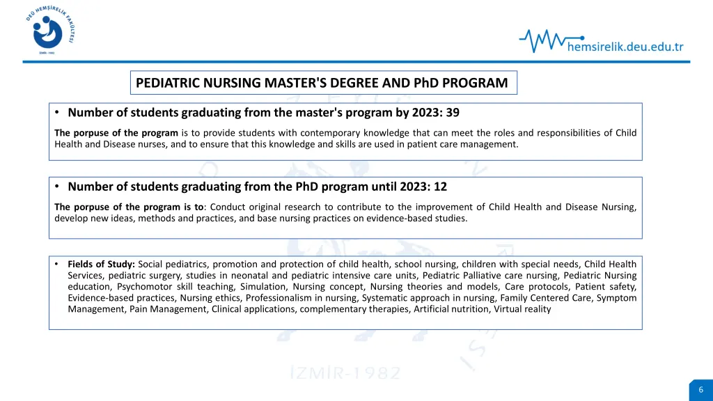 pediatric nursing master s degree and phd program