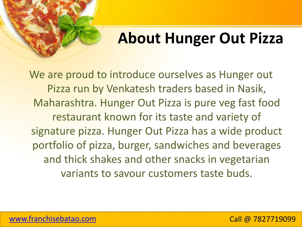 about hunger out pizza