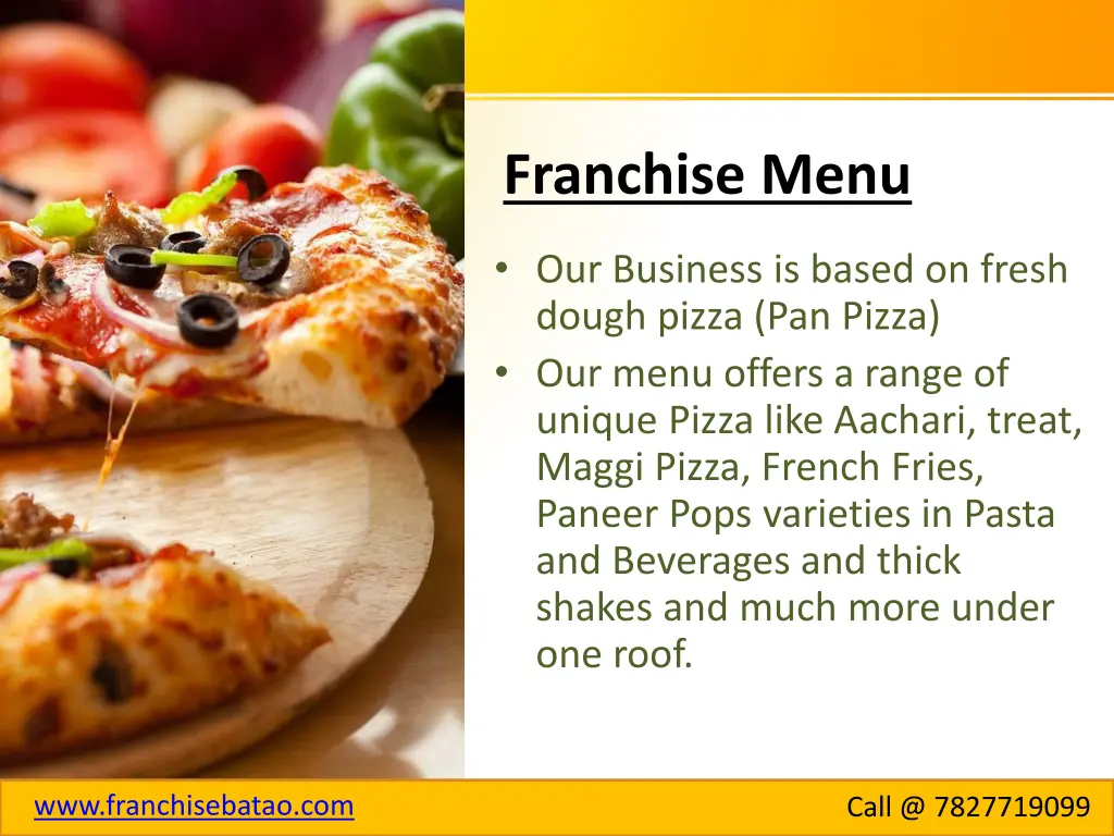 franchise menu